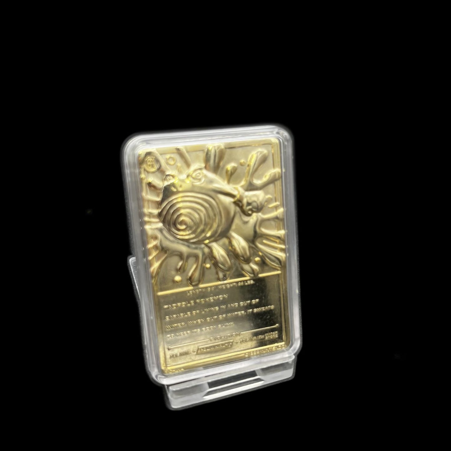 Pokémon - Quaputzi - 1999 Burger King - Sammelkarte - 23 Karat vergoldet im Etui