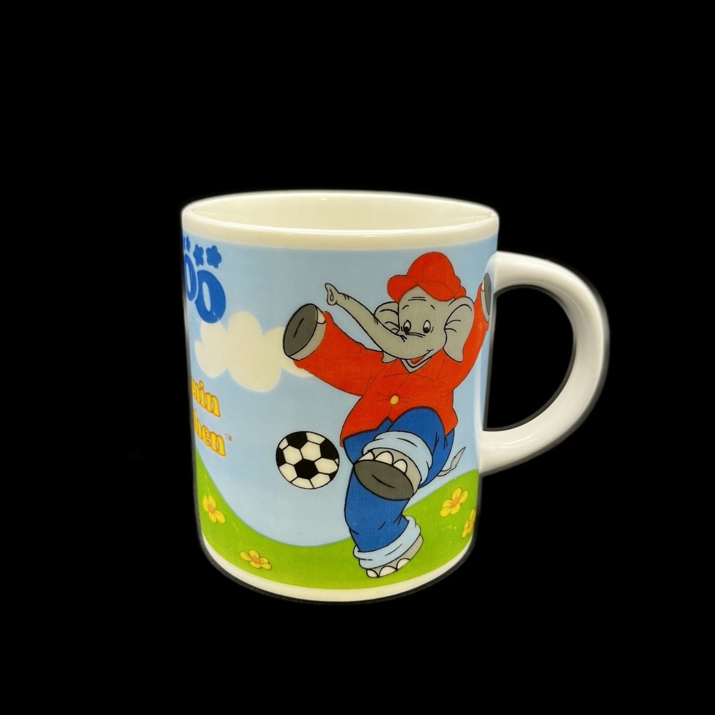 Benjamin Blümchen - Sammeltasse - Fußball - gebraucht - Zustand sehr gut