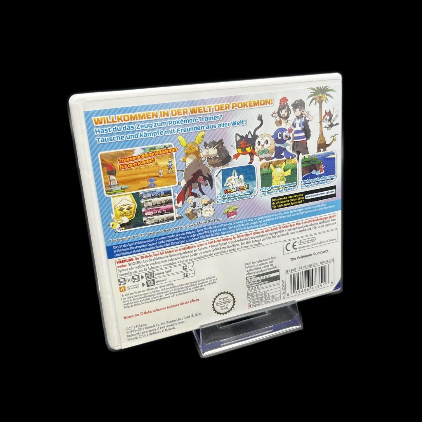 Pokémon Mond - Nintendo 3DS - Handheld - Complete - PAL - Zustand sehr gut