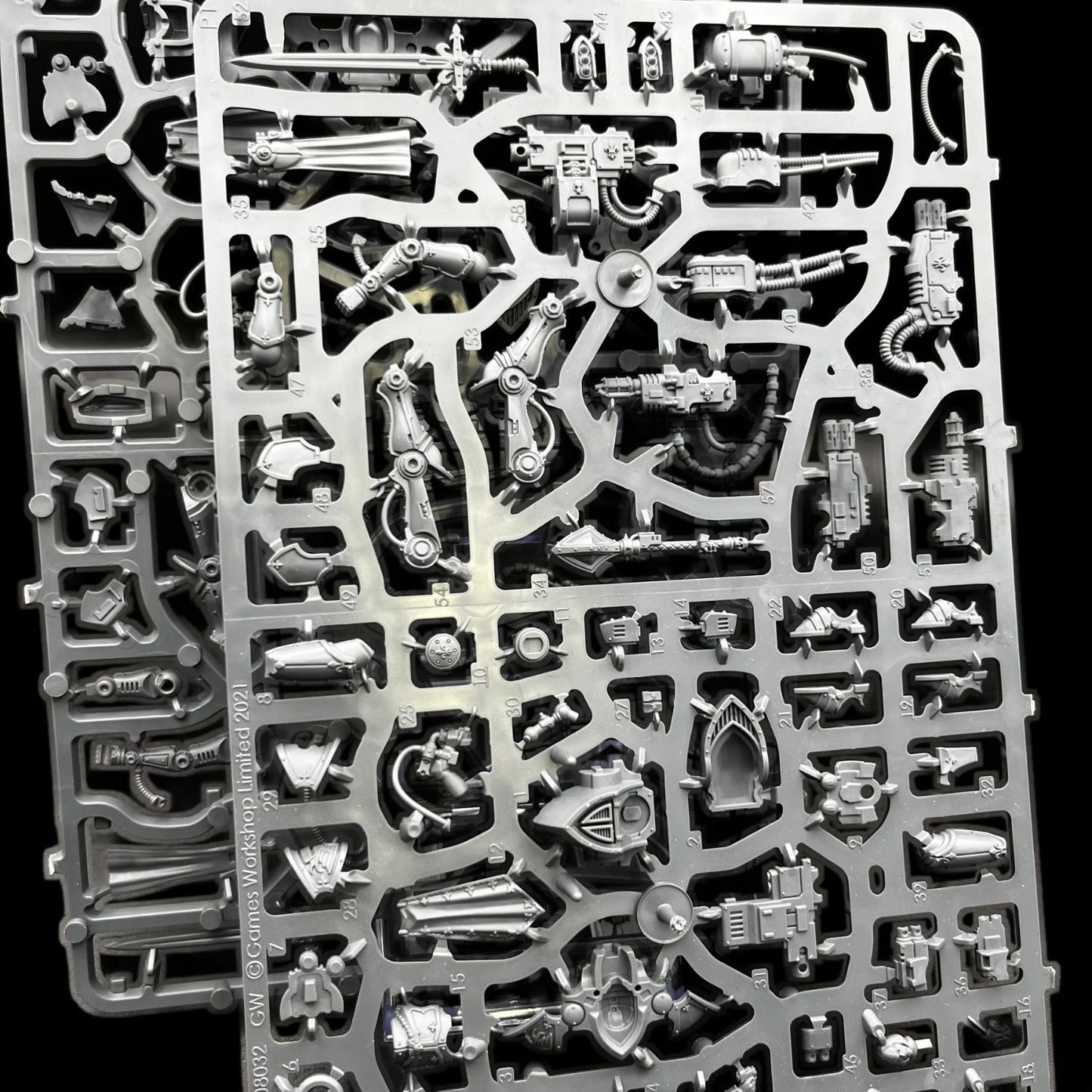Warhammer 40k - Sororitas - Gussrahmen für 2 Paragon Warsuit Minis- Neuwertig