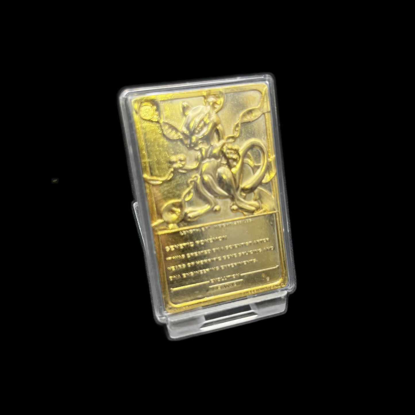 Pokémon - Mewtwo - 1999 Burger King - Sammelkarte - 23 Karat vergoldet im Etui