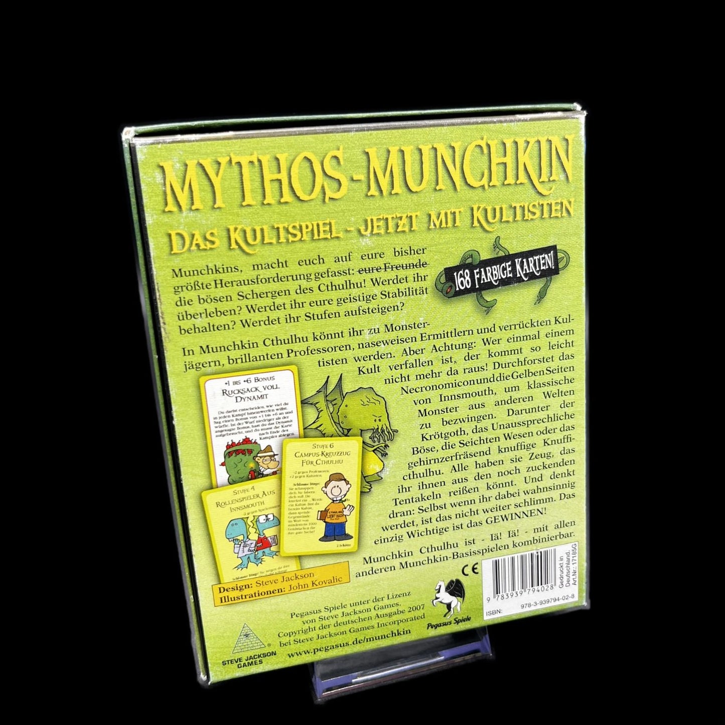 Munchkin Cthulhu - Kartenspiel - Pegasus Spiele - 2 bis 4 Spieler - Top Zustand