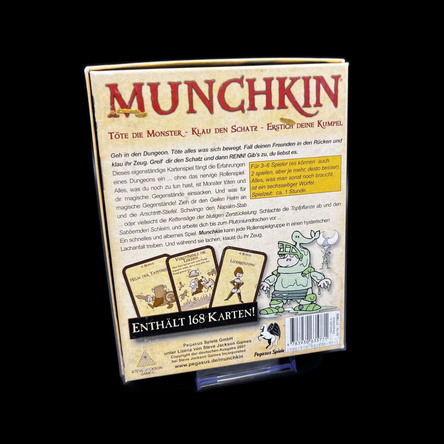 Munchkin - Kartenspiel - Pegasus Spiele - 2 bis 4 Spieler - Top Zustand