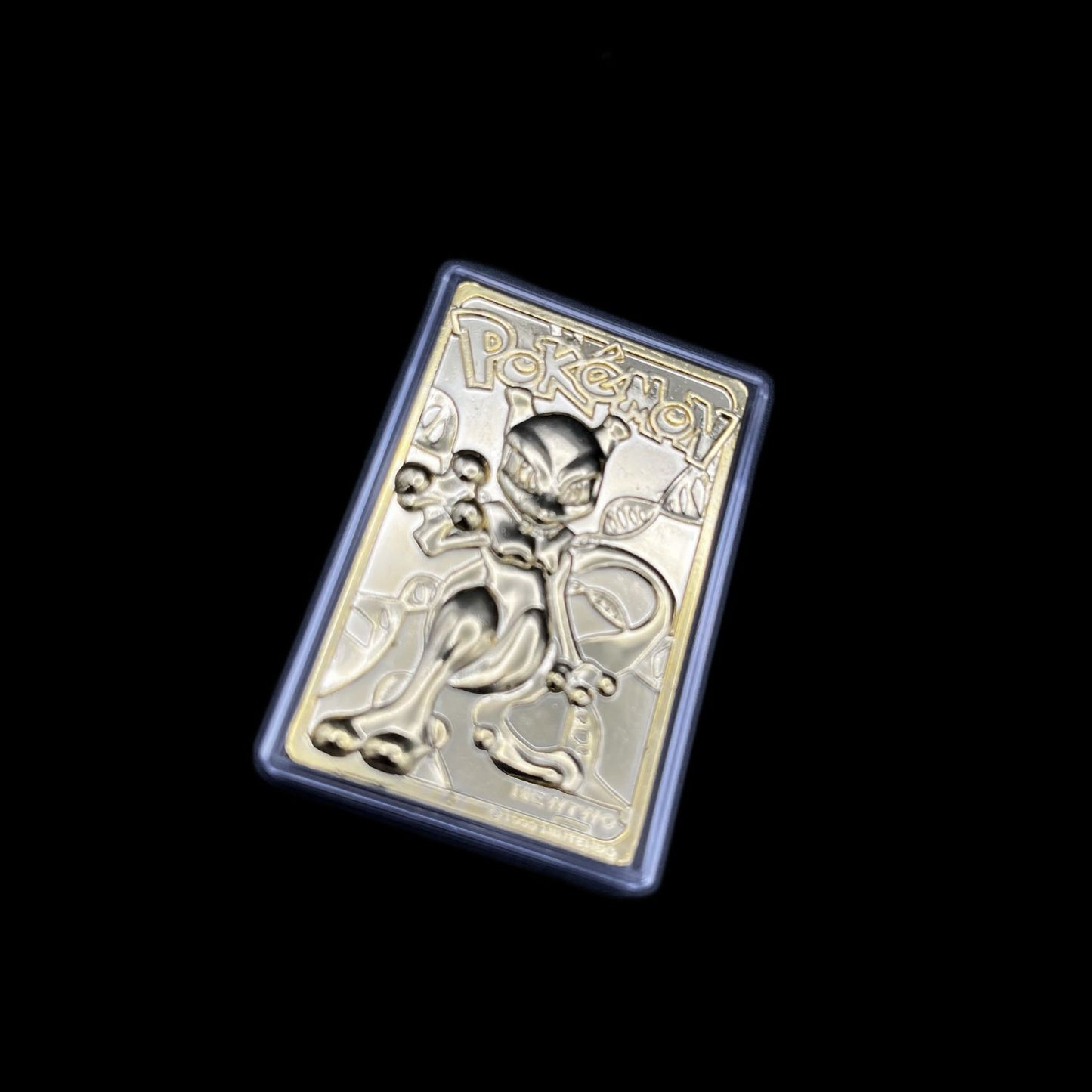 Pokémon - Mewtwo - 1999 Burger King - Sammelkarte - 23 Karat vergoldet im Etui