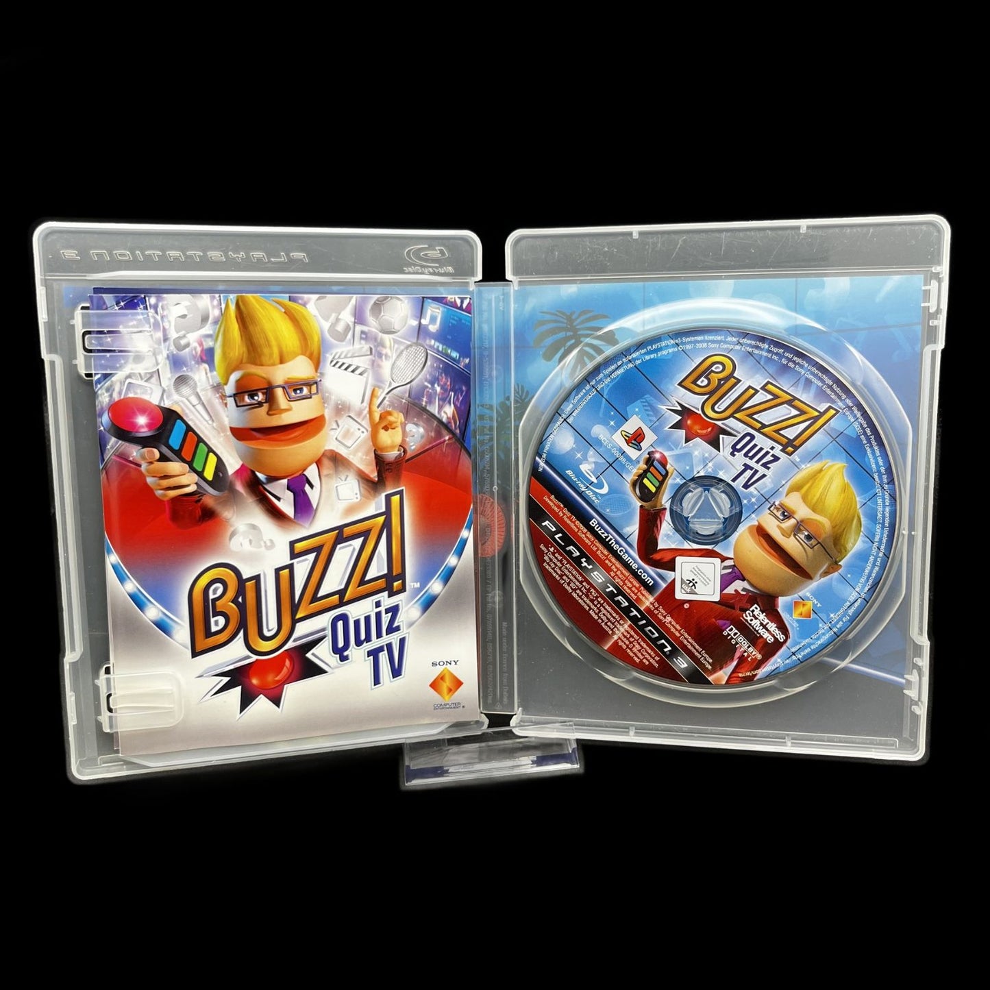 Buzz Quiz TV - Ohne Buzzer - Sony Playstation PS 3 - PAL - Zustand sehr gut