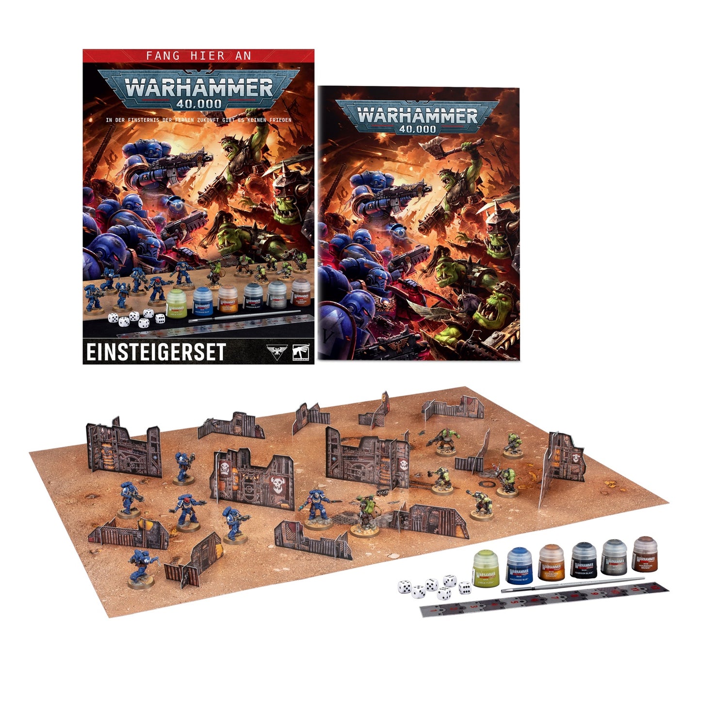 Warhammer 40k: Einsteigerset DE Space Marines - Orks Ultramarines - Neu & OVP