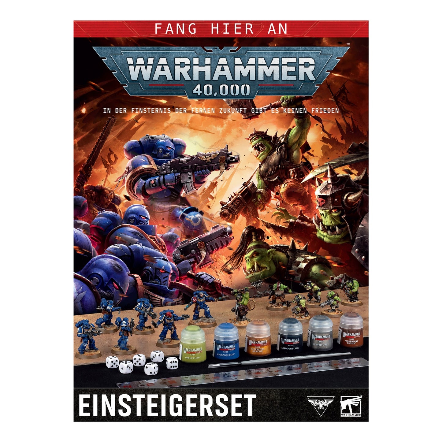 Warhammer 40k: Einsteigerset DE Space Marines - Orks Ultramarines - Neu & OVP
