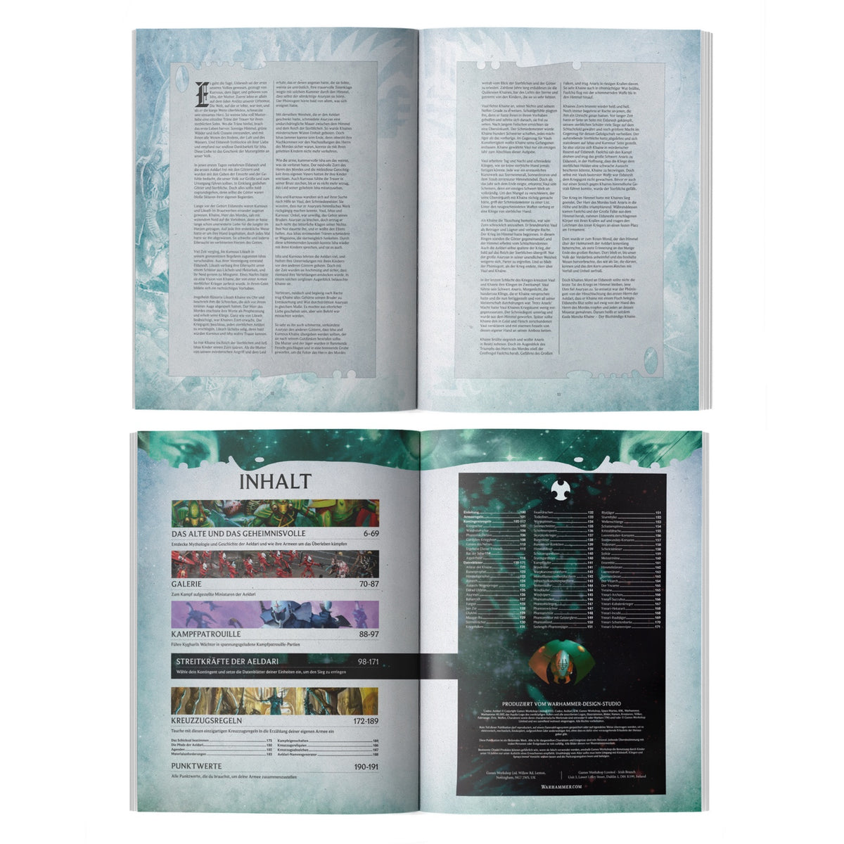Warhammer 40k Codex: Aeldari DE Deutsch Regelbuch Hardcover - Neu & OVP