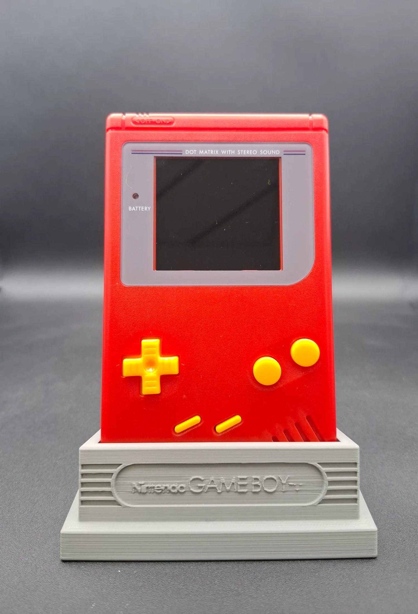 Nintendo Gameboy DMG - Rot - Beleuchtestes IPS Display - LiPo Akku Mod
