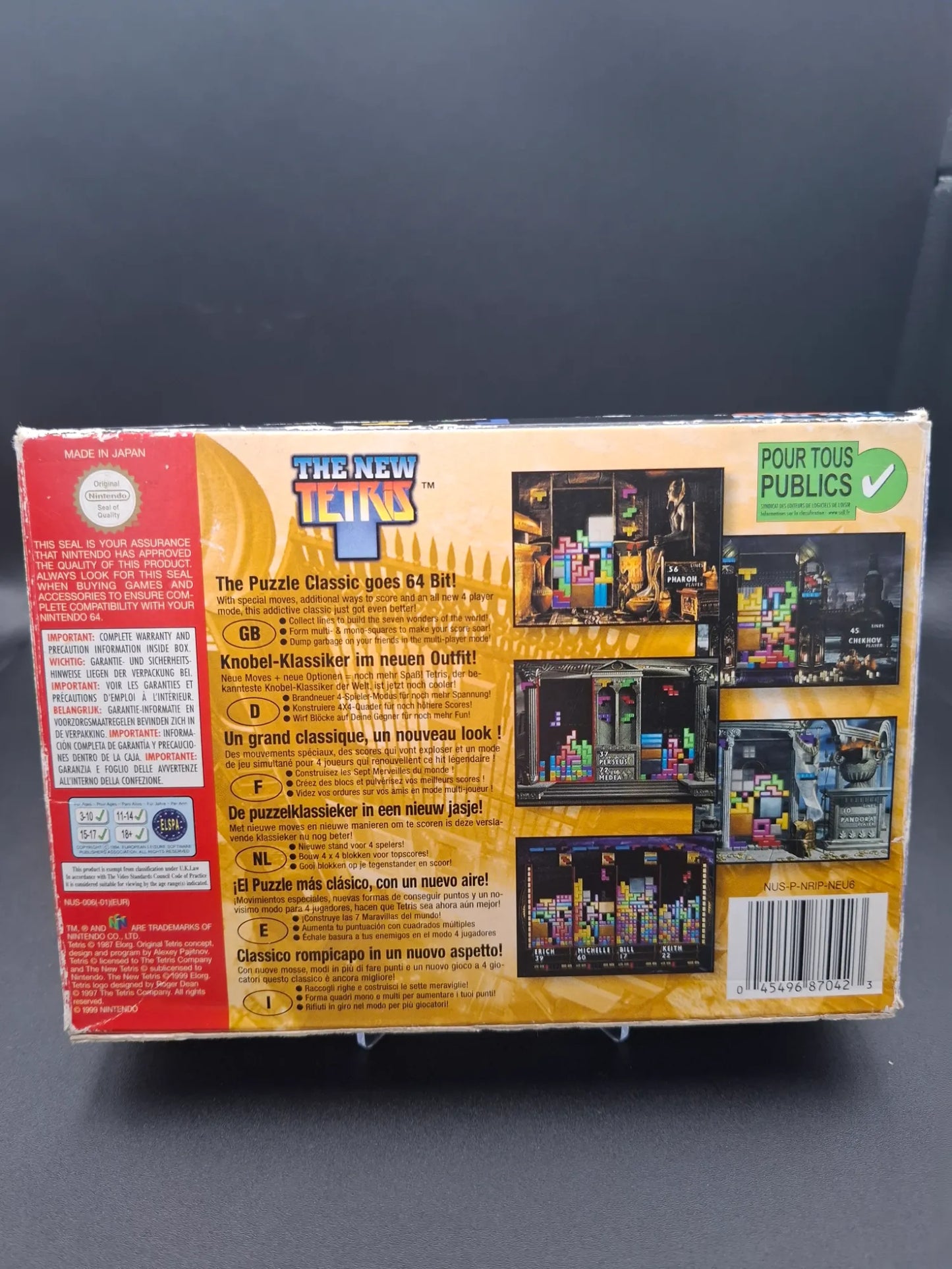 The New Tetris - Nintendo 64 / N64 - In OVP - PAL - Deutsch - Gebraucht