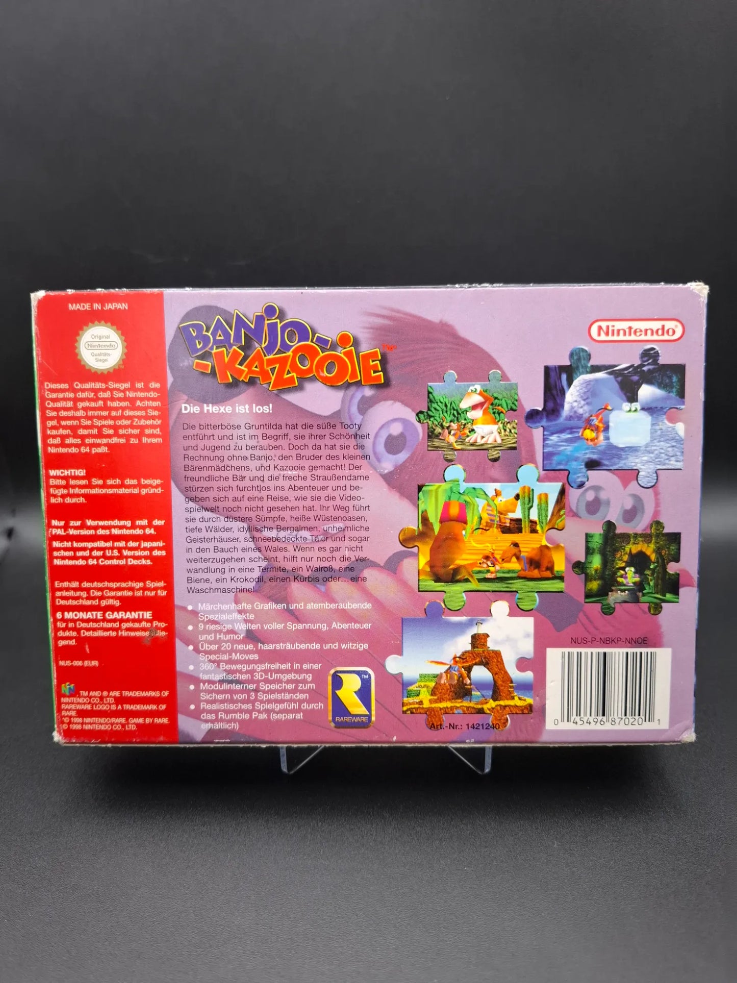 Banjo-Kazooie - Nintendo 64 / N64 - CiB - PAL - Deutsch - Gebraucht