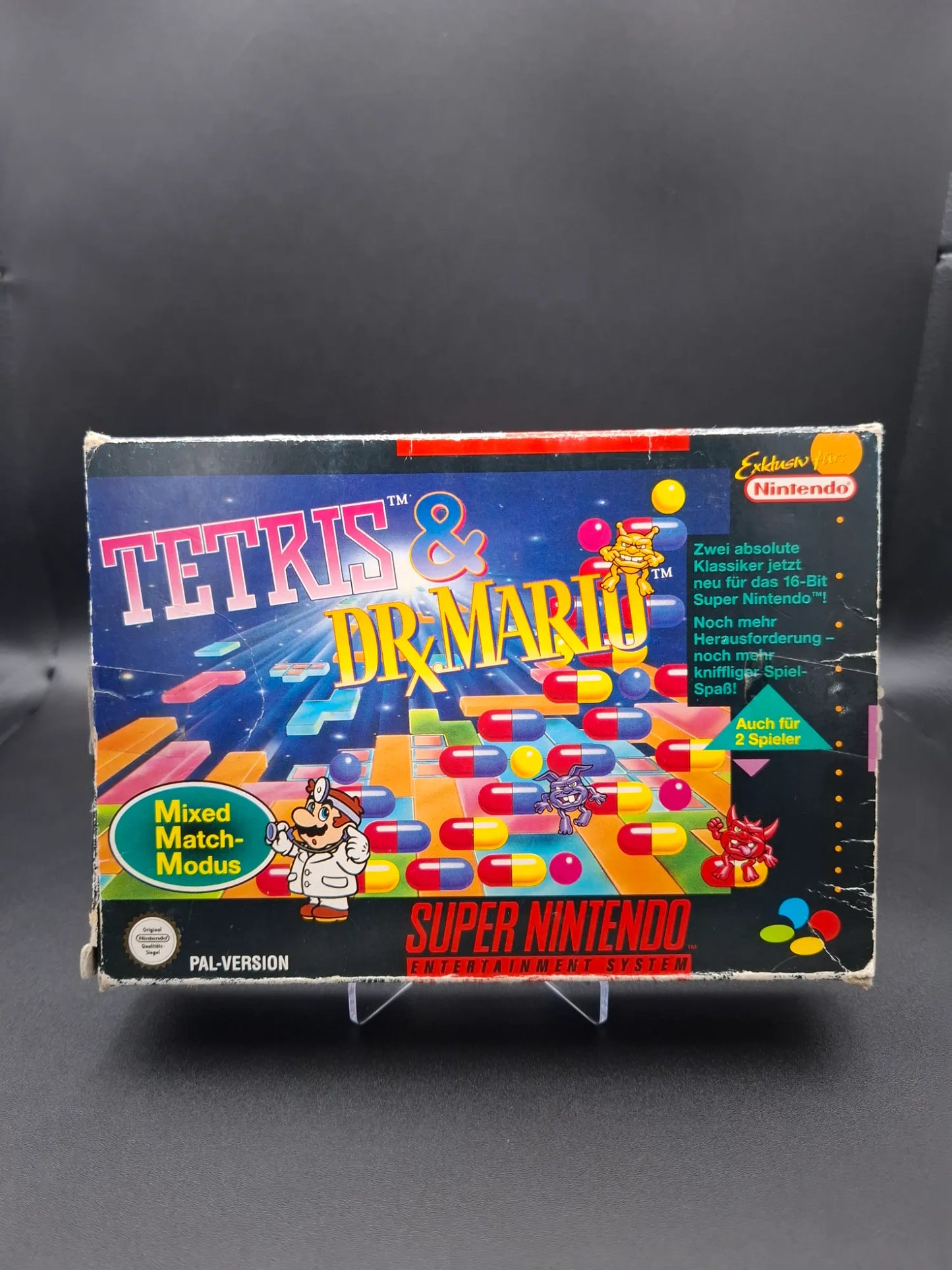 Tetris & Dr. Mario - Super Nintendo / SNES - In OVP - PAL - Deutsch - Gebraucht