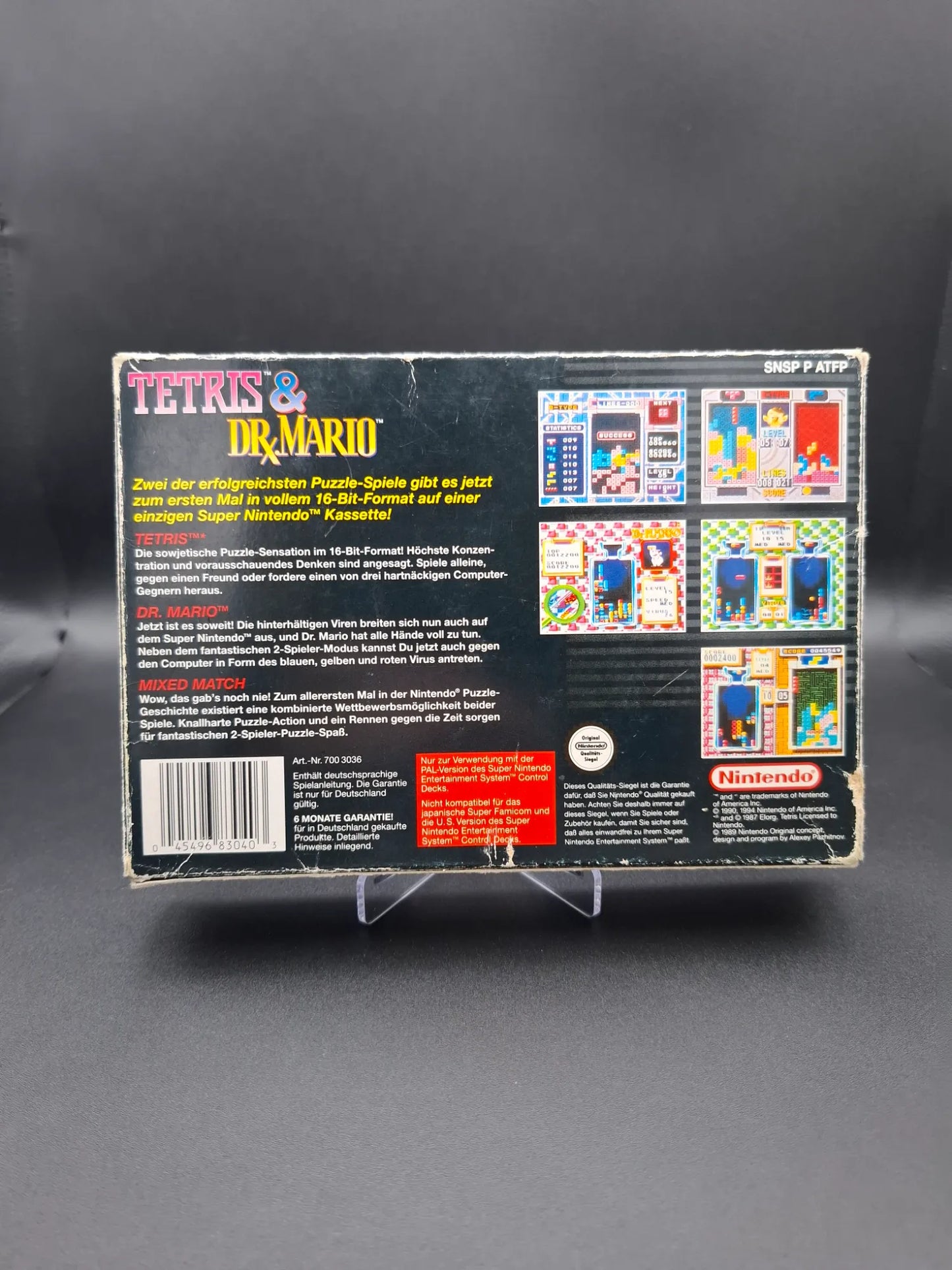 Tetris & Dr. Mario - Super Nintendo / SNES - In OVP - PAL - Deutsch - Gebraucht