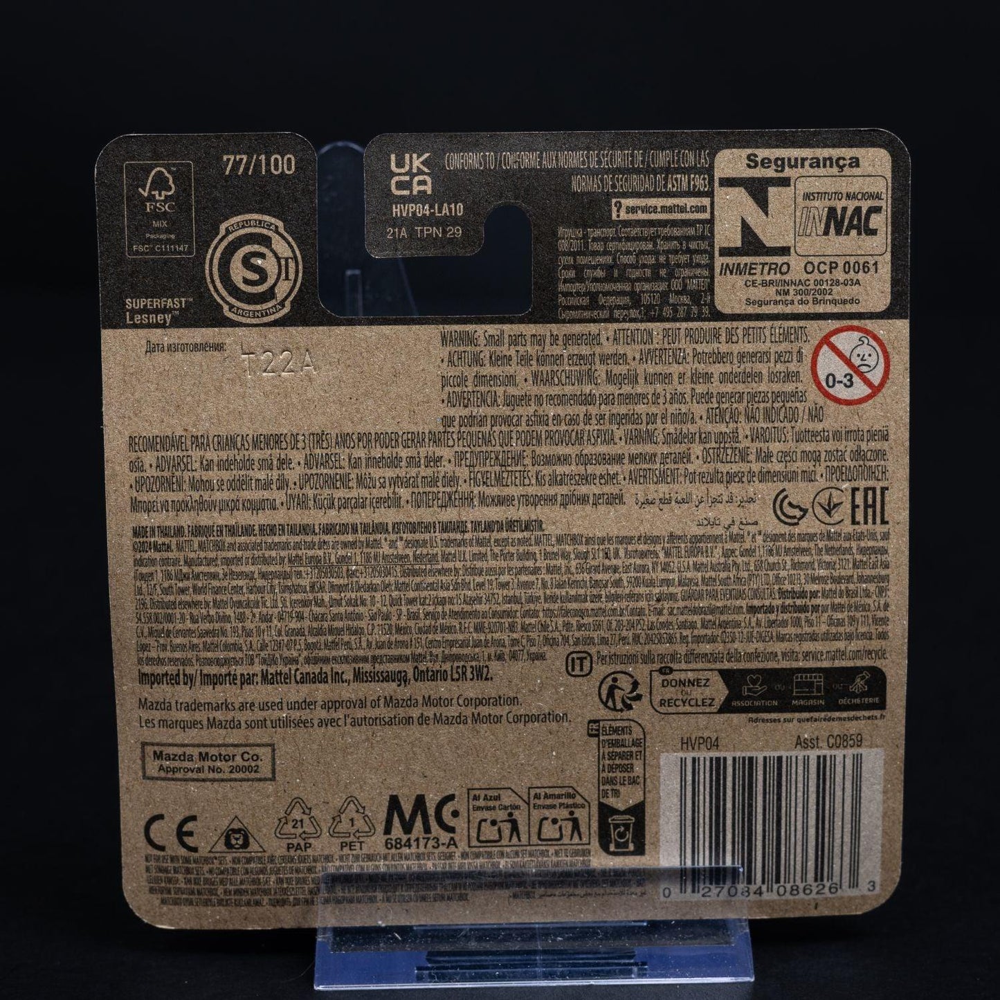 2019-mazda-3-sammlerstueck-standmodell-mattel-matchbox-164-ovp-2 - Utopia Collectibles