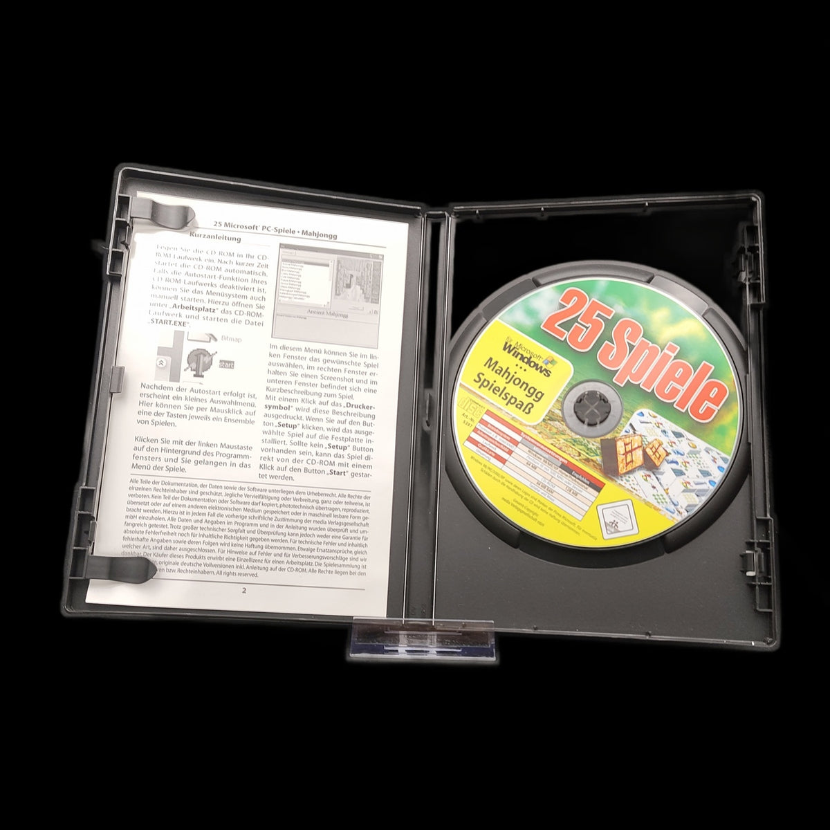 25 Spiele Mahjongg Spielspaß - PC - CiB - deutsch - Puzzle - Gebraucht
