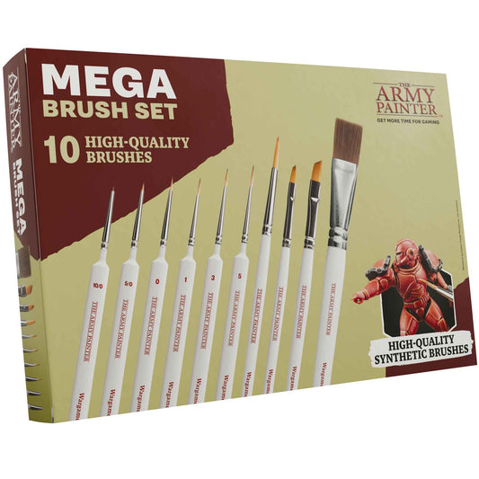The Army Painter - Mega Brush Set - 10 Tabletop Warhammer Miniaturen Pinsel