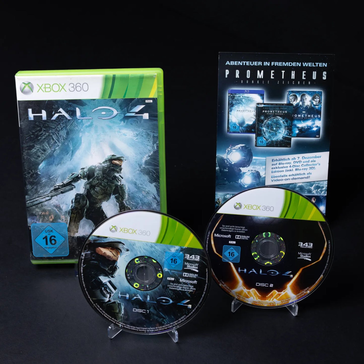 Halo 4 - 100% Uncut - 2 Disc XBOX 360 SPiel - CiB - PAL - Deutsch - Gebraucht