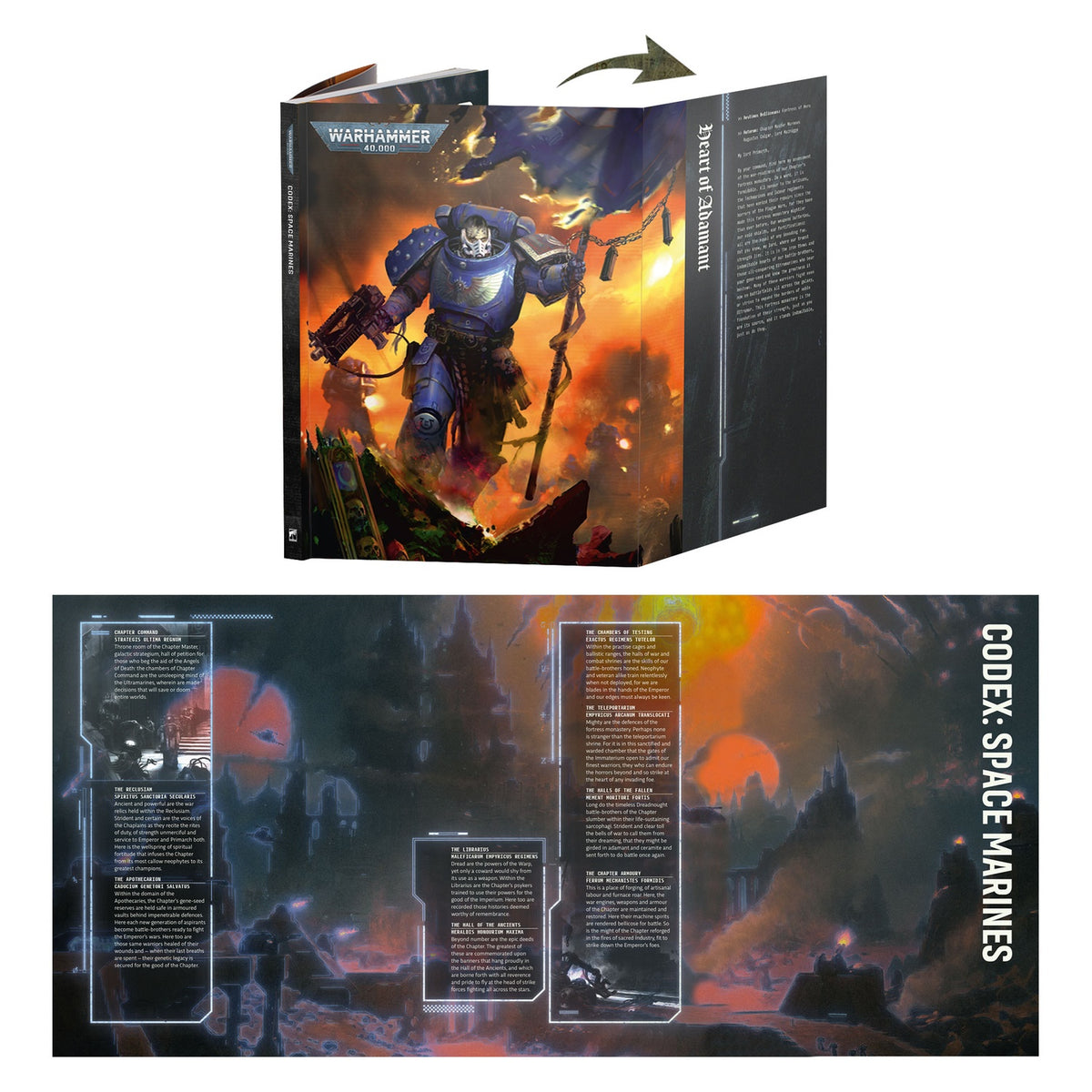 Warhammer 40k Codex: Space Marines (English) Adeptus Astartes - Neu & OVP