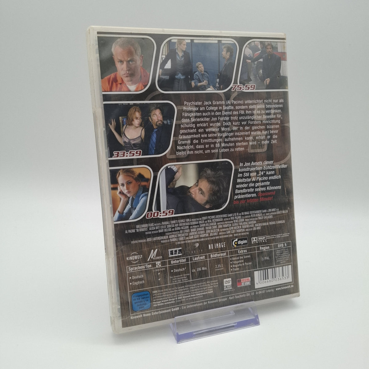 88 Minutes - Al Pacino - Regie: Jon Avnet - 2005 - DVD - Kein - Zustand Sehr Gut