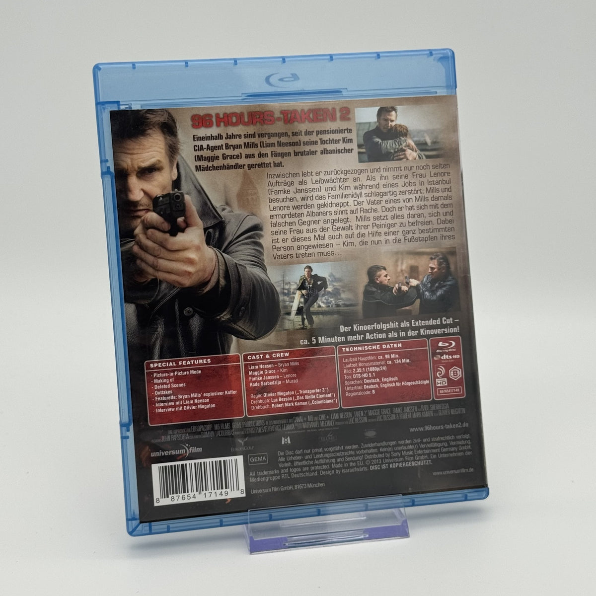 96 Hours - Taken 2 - Extended Cut - Action-Thriller - Blu-Ray - Zustand Sehr Gut
