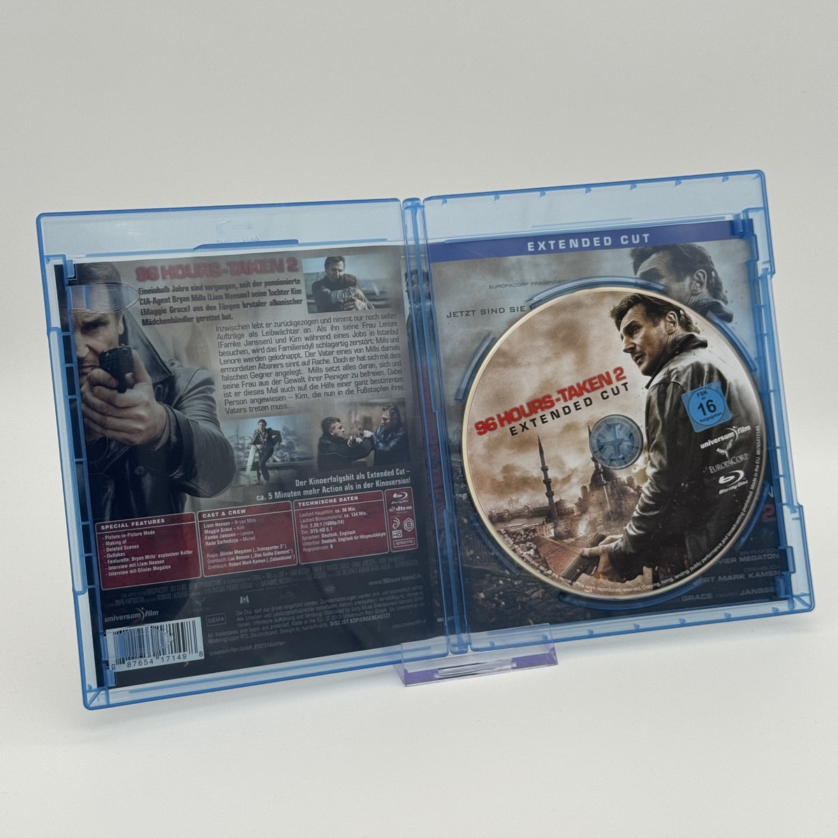 96 Hours - Taken 2 - Extended Cut - Action-Thriller - Blu-Ray - Zustand Sehr Gut