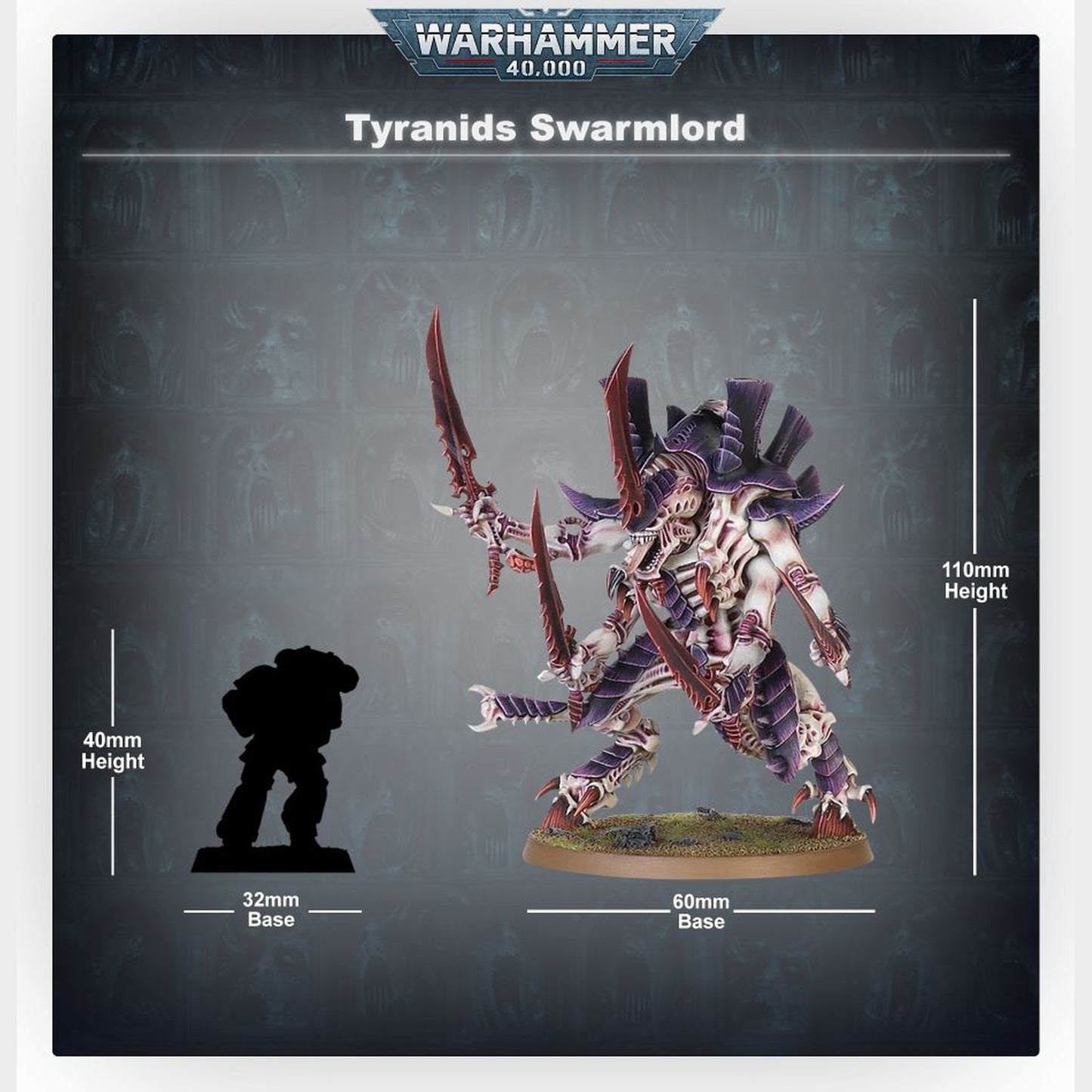 Warhammer 40k Tyranids: Schwarmtyrant Tyraniden Bausatz Miniaturen - Neu & OVP
