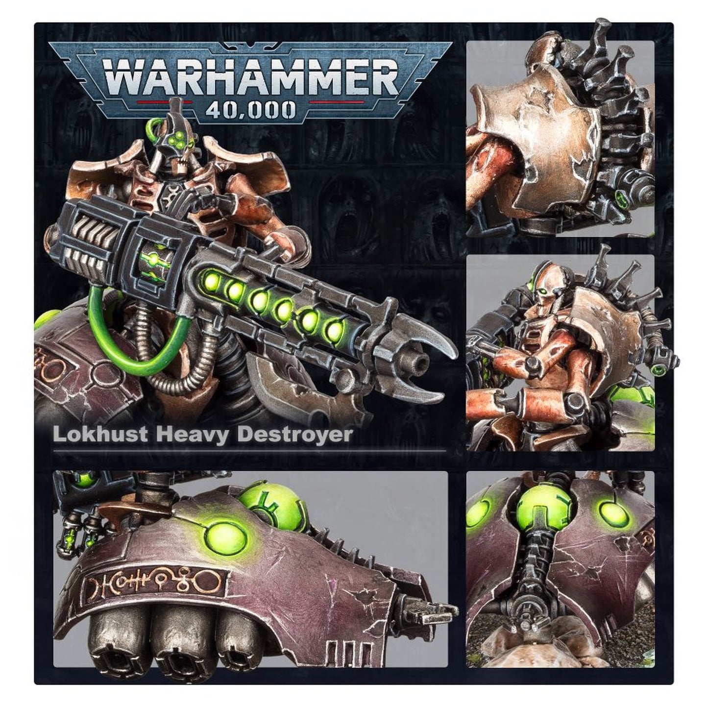 Warhammer 40k Schwerer Lokhusta-Destruktor der Necrons Bausatz - Neu & OVP