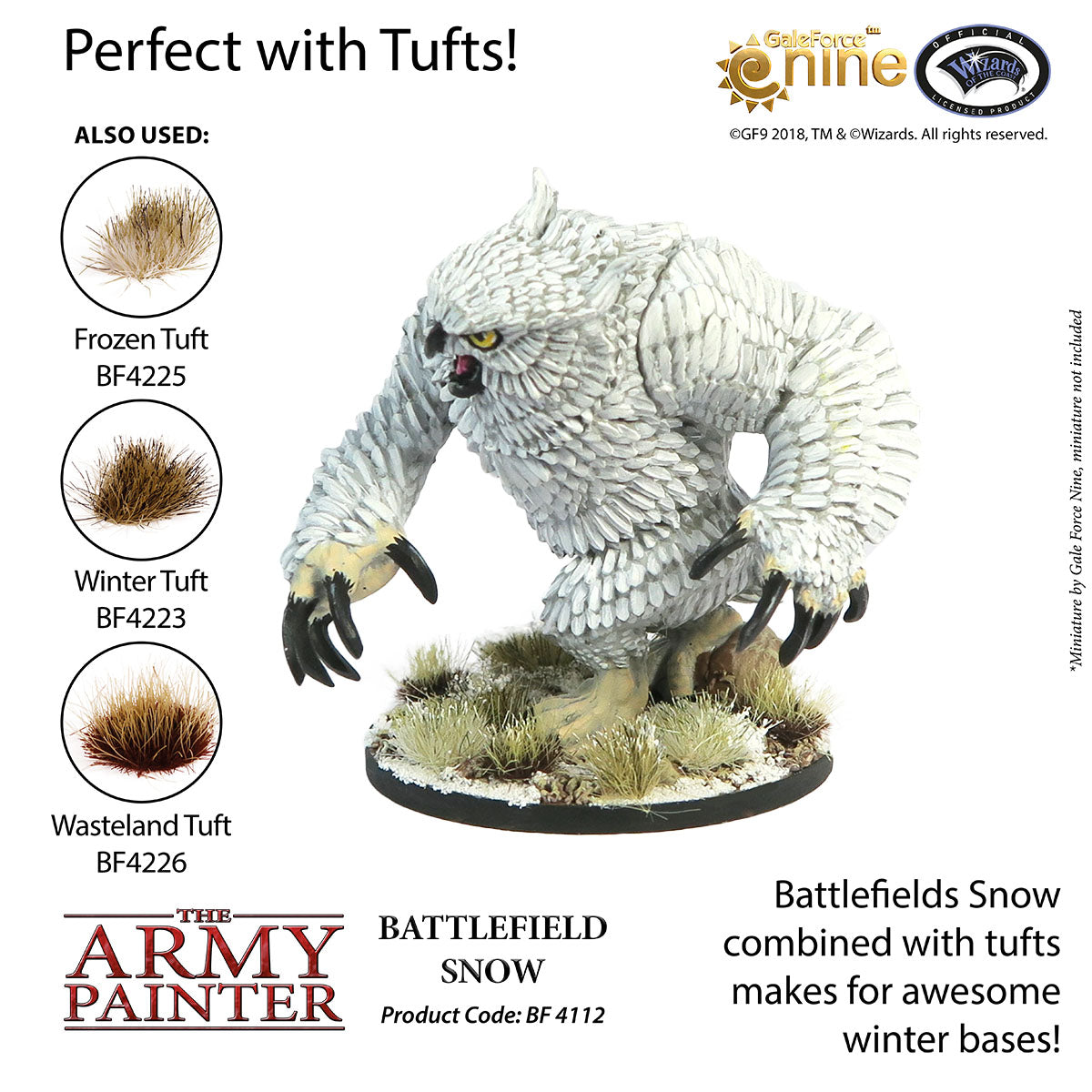 The Army Painter - Battlefield Snow - Tabletop Wargaming Deko in Schnee-Optik