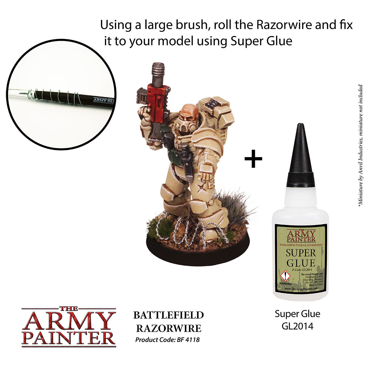 The Army Painter - Battlefield Razorwire - 4 m Tabletop Wargaming Stacheldraht