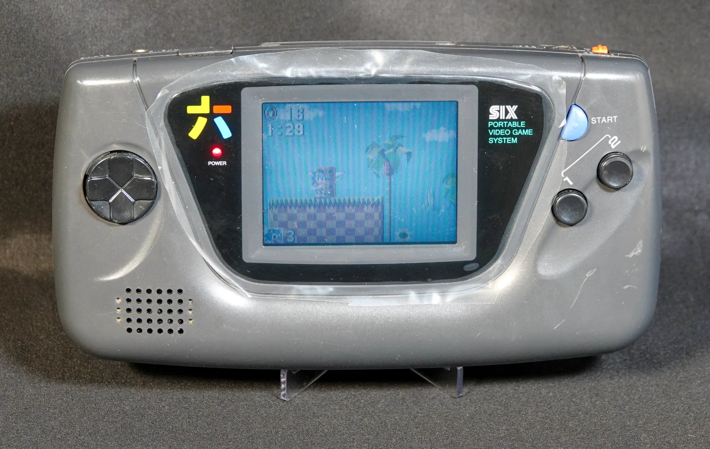 Sega Game Gear - Neue Kondensatoren - Displayscheibe - Inkl. Spiel - Gebraucht