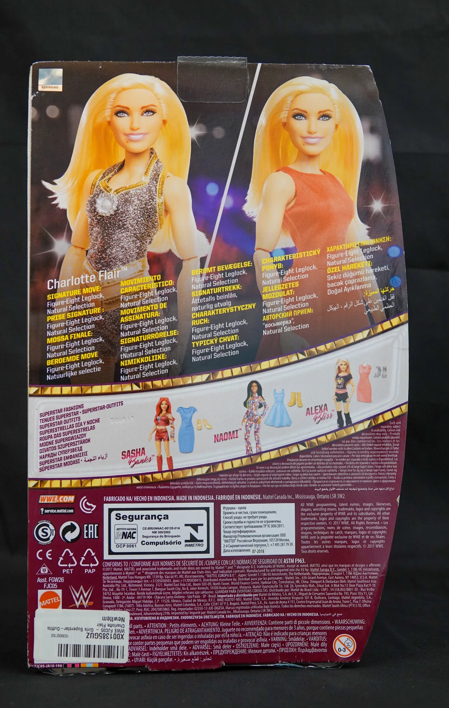 WWE Wrestling Superstars Fashions Charlotte Flair - Modell FJC05 - OVP / SEALED