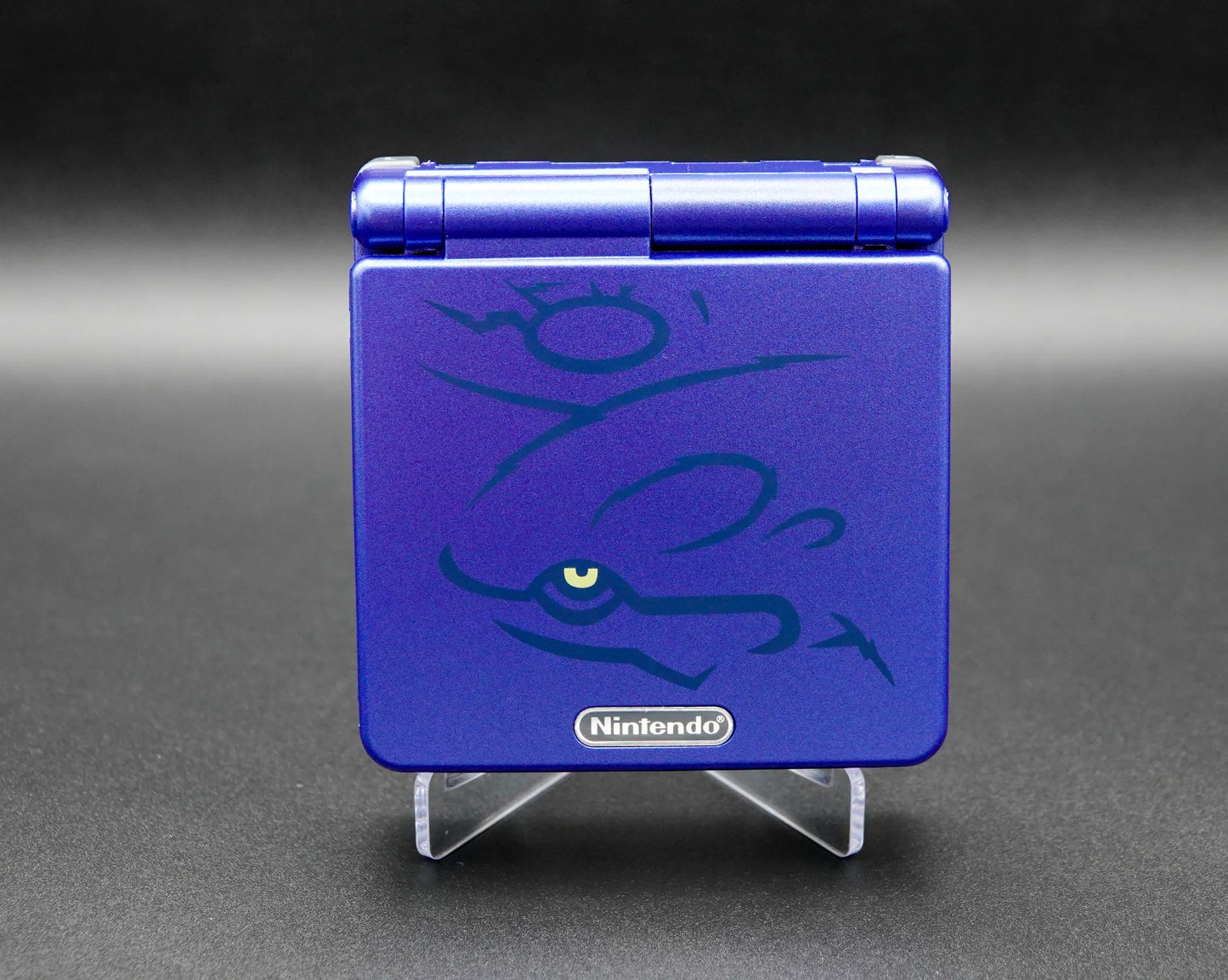 Nintendo Gameboy Advance SP Saphir Edition Set neues Gehäuse neue Displayscheibe