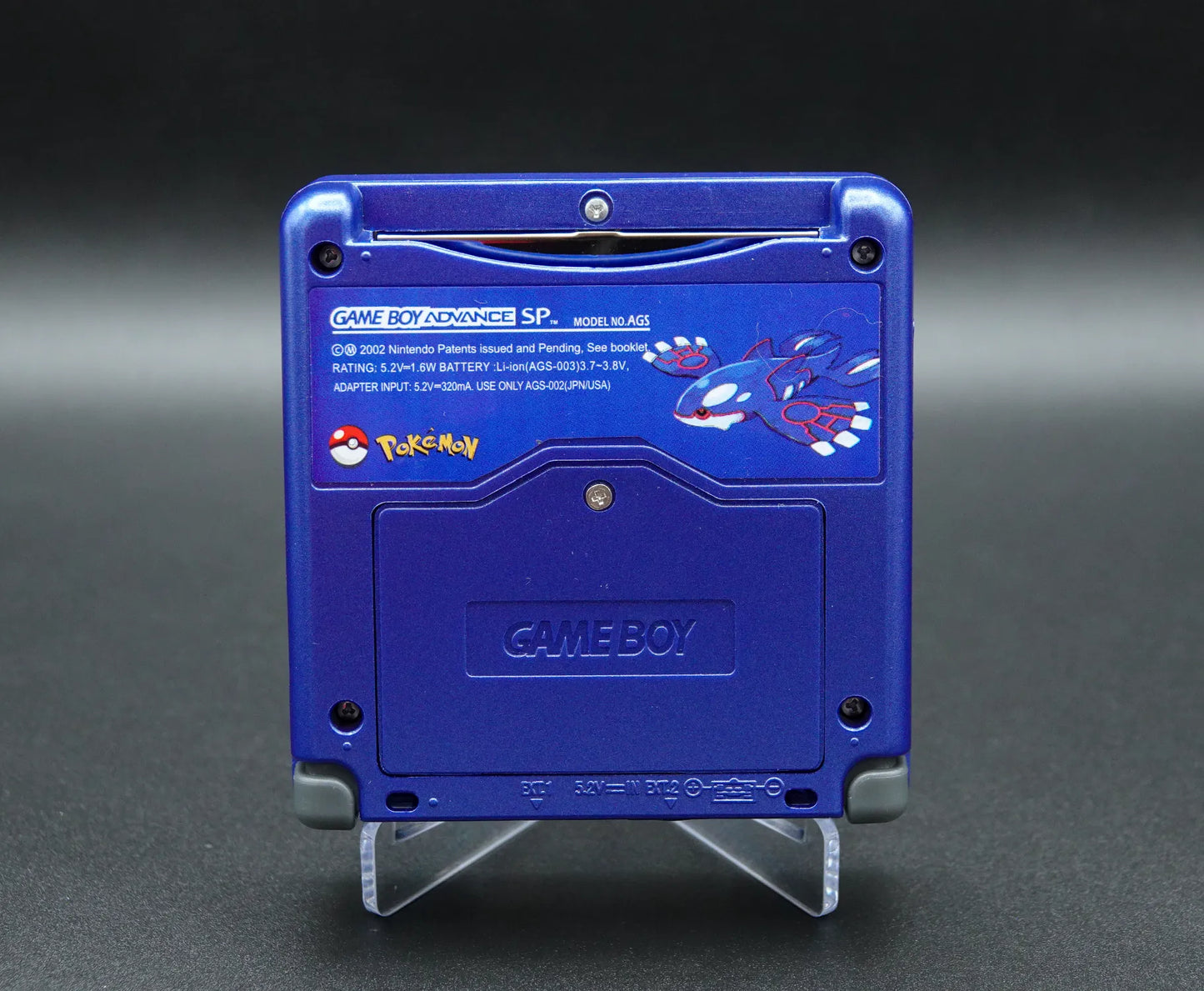 Nintendo Gameboy Advance SP Saphir Edition Set neues Gehäuse neue Displayscheibe