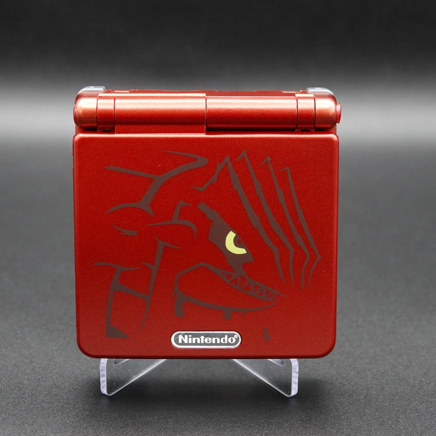 Nintendo Gameboy Advance SP Rubin Edition Set neues Gehäuse neue Displayscheibe