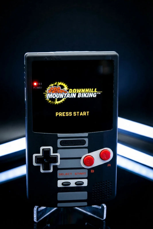 Gameboy Color - Schwarz Grau - Modded - Oled Display neues Gehäuse LiPo Akku Mod