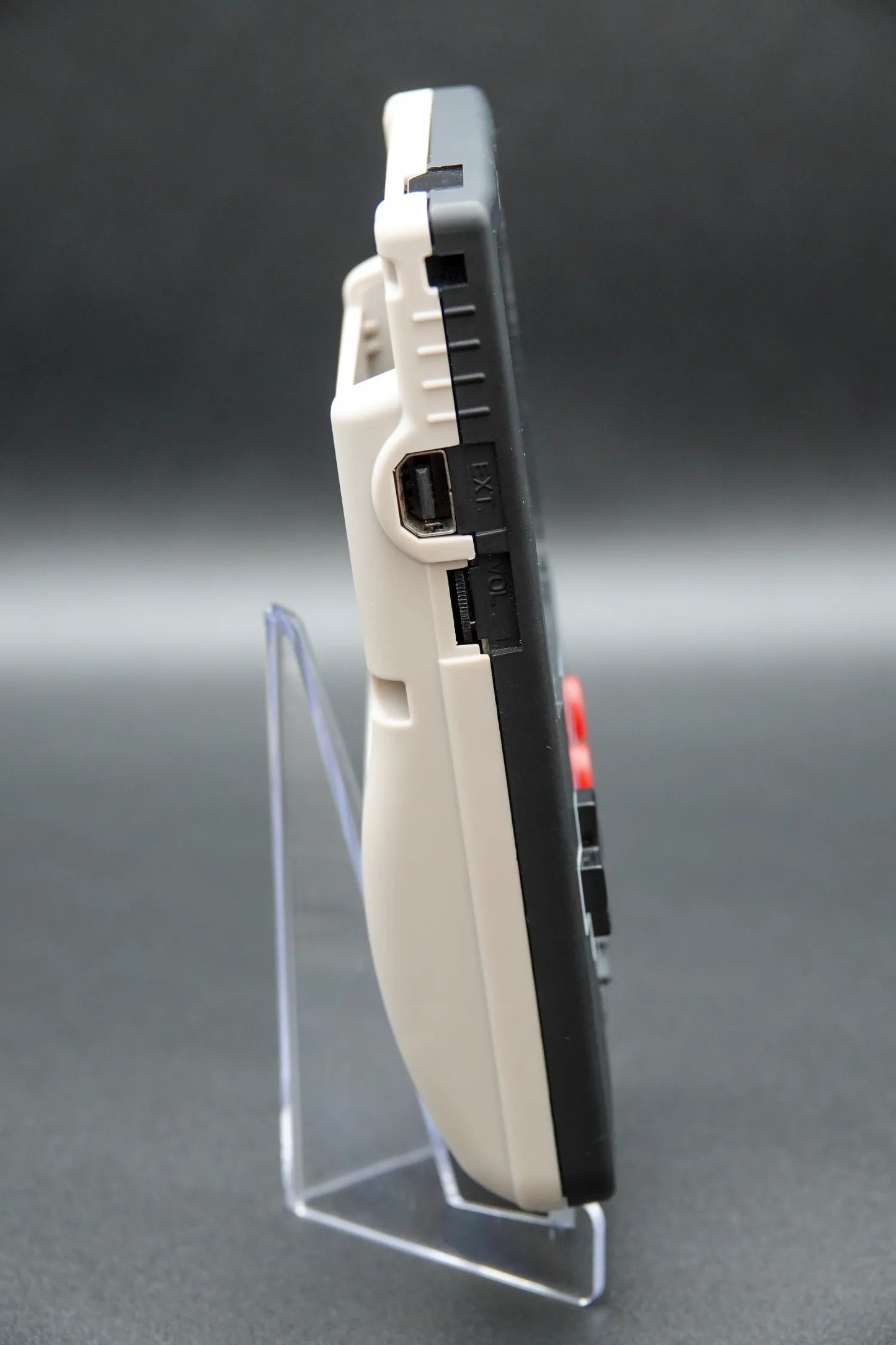 Gameboy Color - Schwarz Grau - Modded - Oled Display neues Gehäuse LiPo Akku Mod