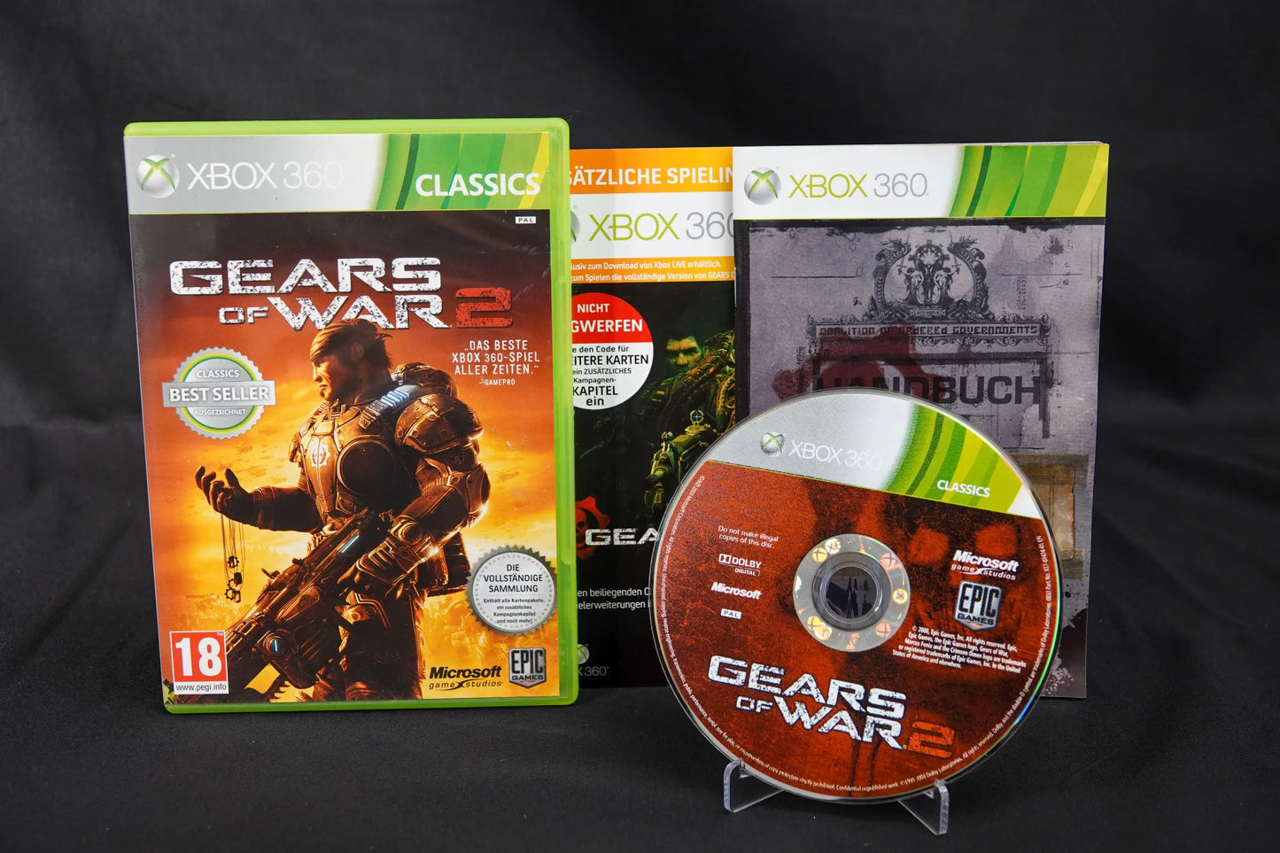 Gears of War 2 - XBOC 360 Classics - PAL - Deutsch - CiB - Gebraucht - FSK 18