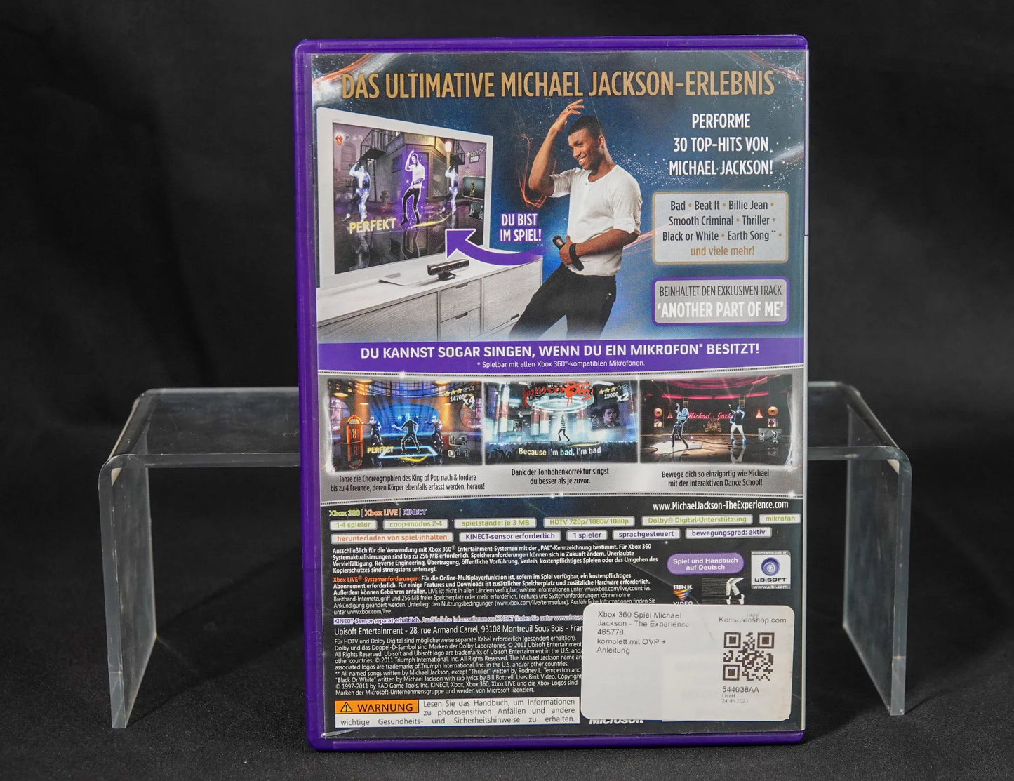 Michael Jackson The Experience - XBOX 360 Kinect - PAL Deutsch - CiB - Gebraucht