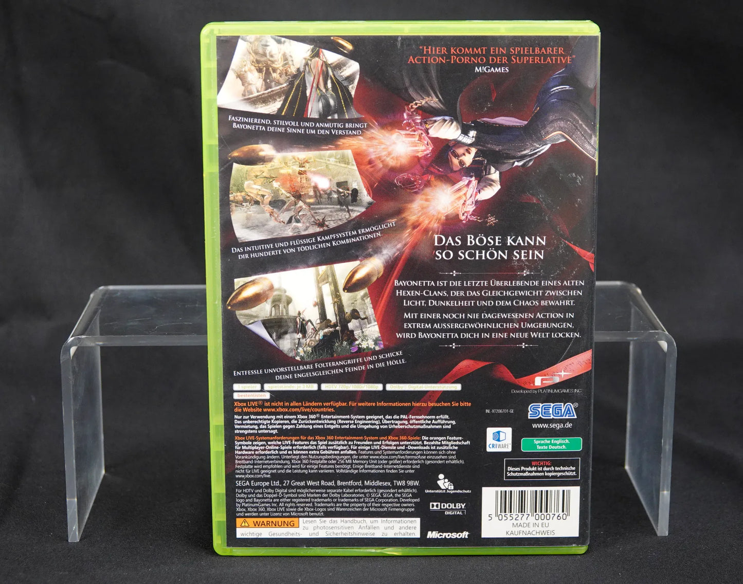 Bayonetta - XBOX 360 Spiel - PAL - Deutsch - CiB - Gebraucht - USK 18