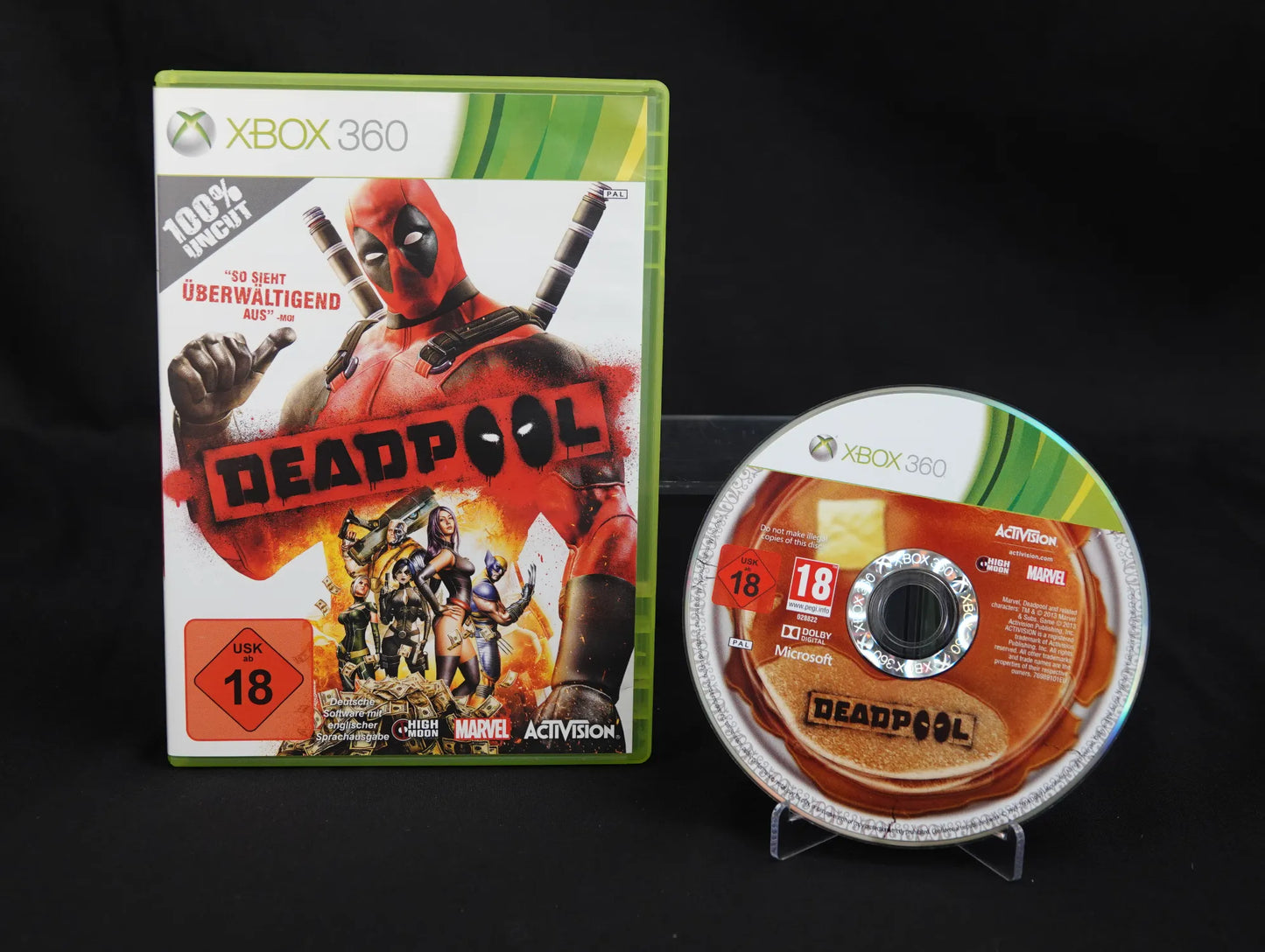 Marvel Deadpool 100% Uncut - XBOX 360 Spiel - PAL - Deutsch - Gebraucht - FSK 18