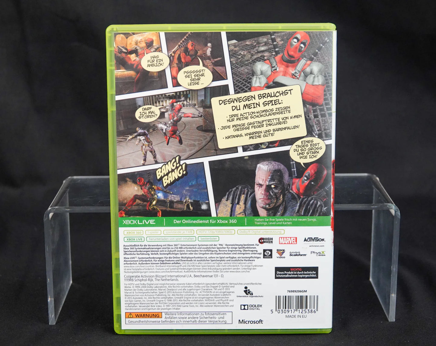 Marvel Deadpool 100% Uncut - XBOX 360 Spiel - PAL - Deutsch - Gebraucht - FSK 18