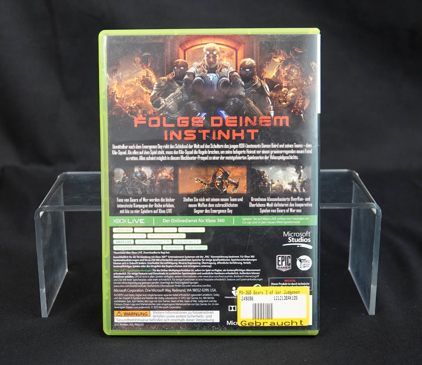 Gears of War Judgement - XBOC 360 SPiel - PAL - Deutsch - Gebraucht - FSK 18