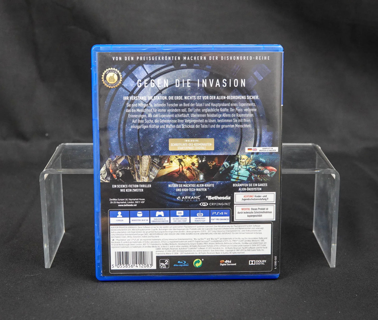 Prey - Sony Playstation PS4 Spiel - Bethesda - PAL - Deutsch - CiB - Gebraucht