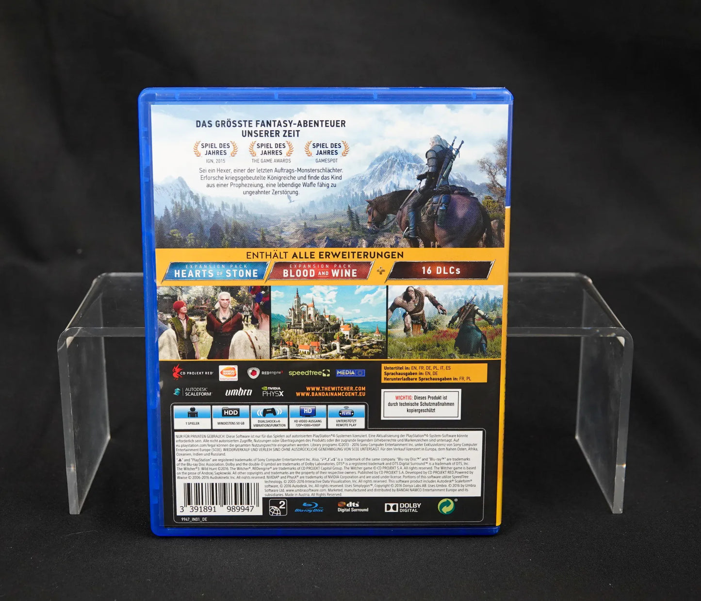 The Witcher 3 Wild Hunt GOTY Edition Playsation PS4 - PAL Deutsch CiB Gebraucht