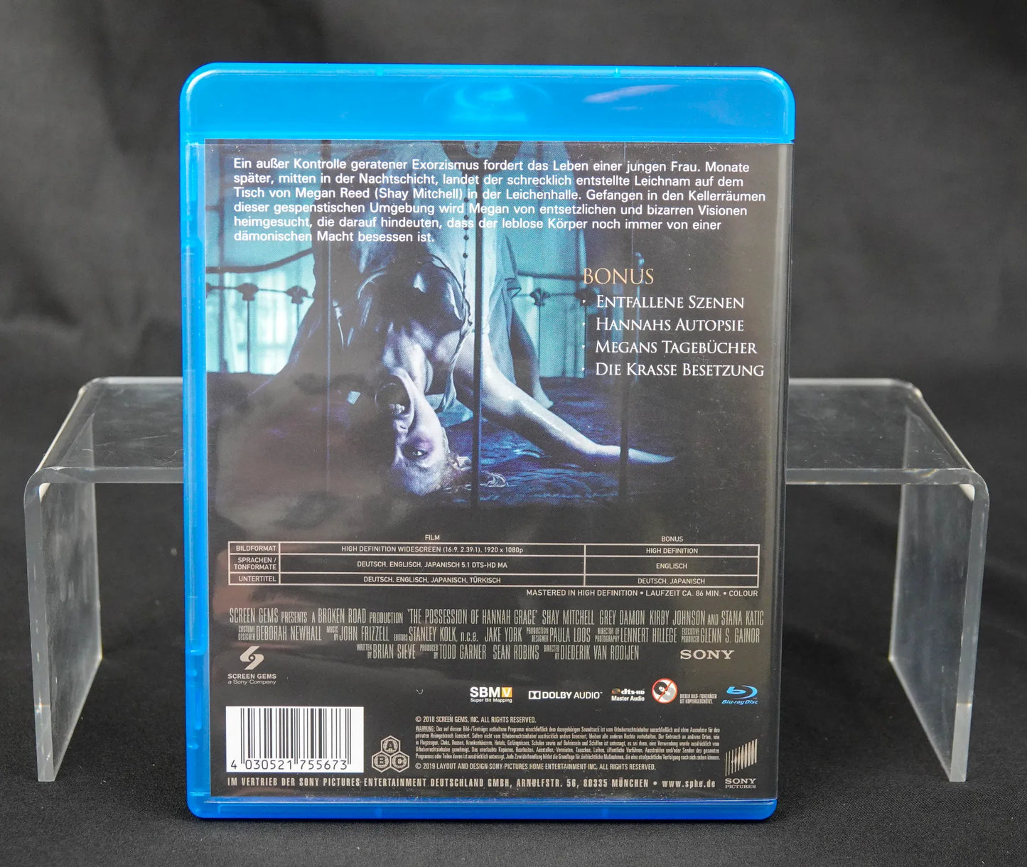 The Possession of Hannah Grace - Blue Ray - Deutsch
