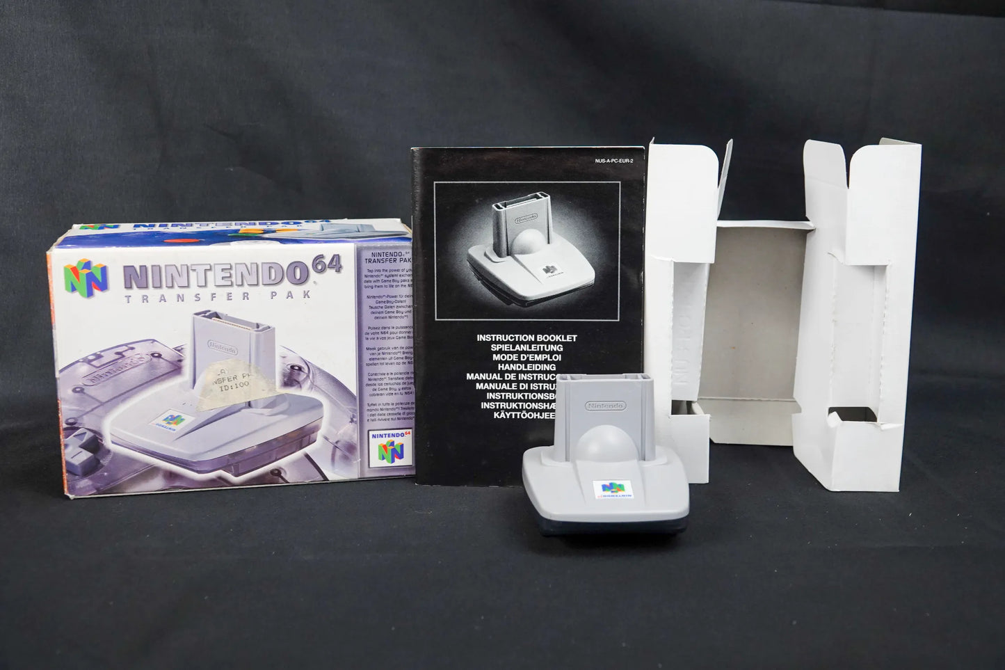 Nintendo 64 N64 Transfer Pak - CiB in OVP Originalkarton und Inlay - Gebraucht