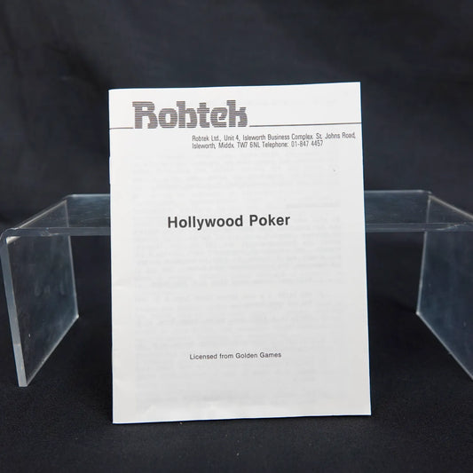 Hollywood Poker - CBM Commodore 64 C64 / 128 Diskette - CiB Komplett - Englisch