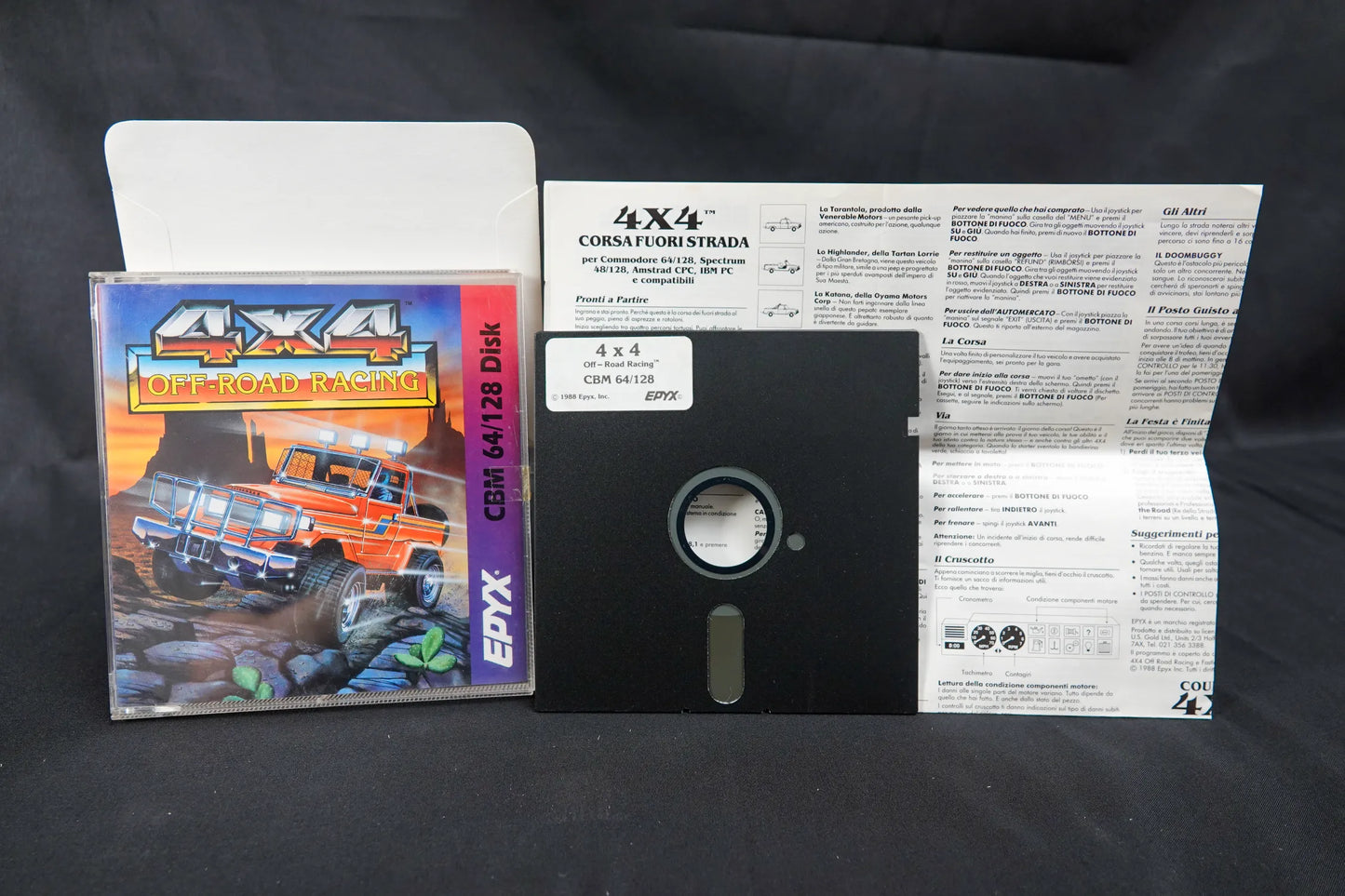 4X4 Off-Road Racing - Commodore 64 C64 / 128 Diskette - CiB Komplett - Englisch