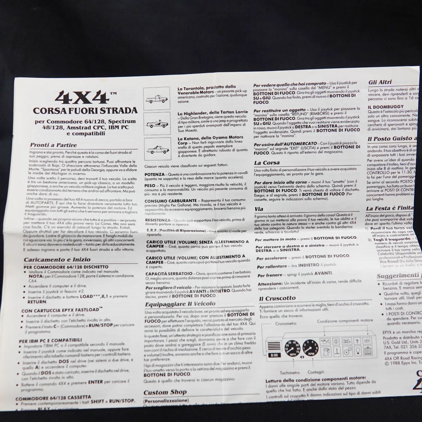 4X4 Off-Road Racing - Commodore 64 C64 / 128 Diskette - CiB Komplett - Englisch