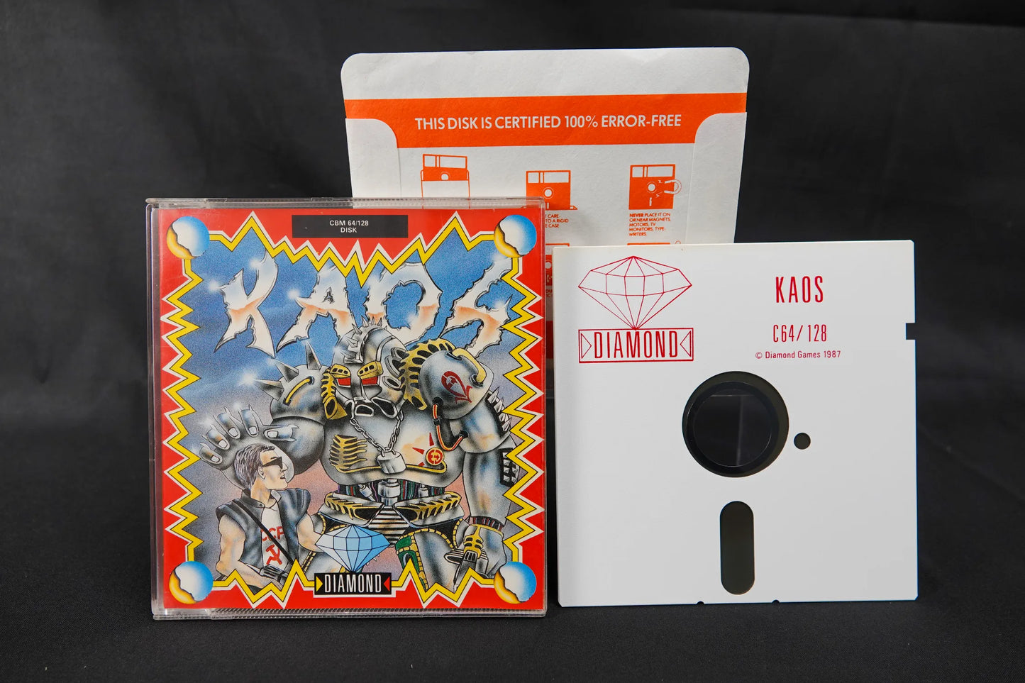 Kaos - CBM Commodore 64 C64 / 128 Diskette - CiB Komplett - Englisch